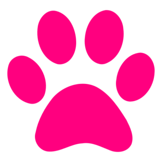 Paw Decal (Hot Pink)